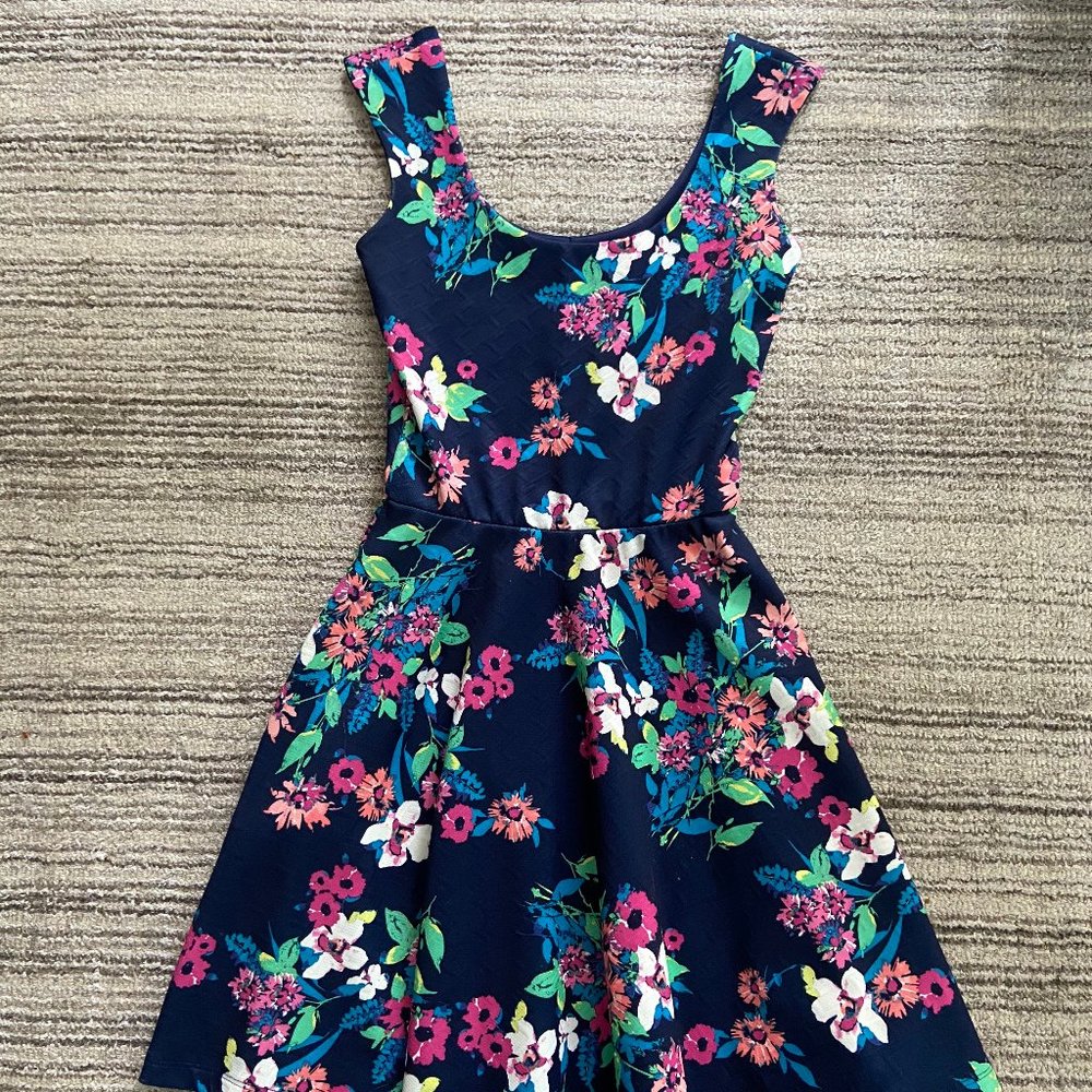 Candie's blue floral dress